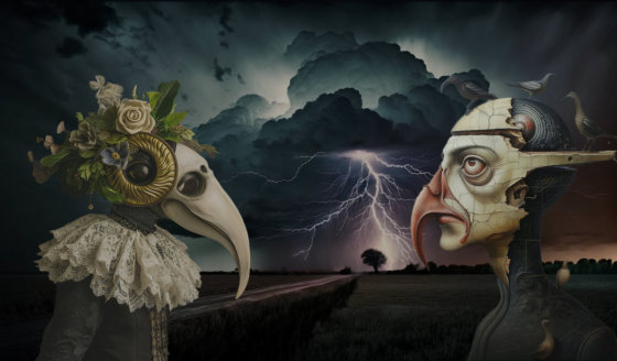 birds wedding