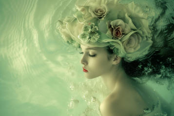 roses take a bath